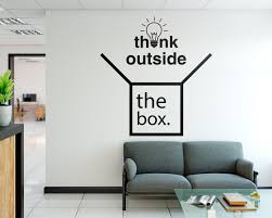 Think Outside The Box Office Wall Art Office Wall Art Office Walls Office Wall Design