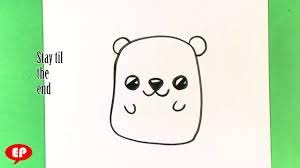 This is also a great way to practice drawing motion or speed lines in your pictures if you are looking to develop this aspect of. How To Draw A Cute Bear Step By Step For Beginners Easy Pictures To Draw Youtube