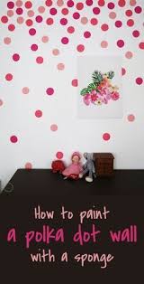 Paint polka dots bedroom wall. How To Paint A Polka Dots Wall Ohoh Deco Polka Dot Walls Girls Room Paint Diy Wall Painting