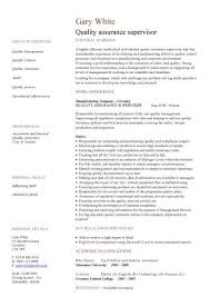 Quality Assurance Resume Samples Resume Format
