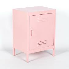 67 industrial steel iron locker on casters cabinet green vintage spectacular. Industrial Metal Locker Storage Bedside Pink Cupboard Furniture La Maison Chic Luxury Interiors