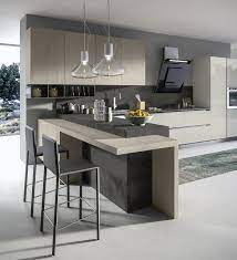 American Style Fitted Kitchen With Island With Handles Round By Arredo 3 Design Della Cucina Arredamento Moderno Cucina Interni Della Cucina