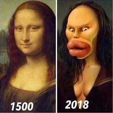 Mona Lisa Then and Now