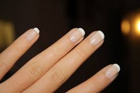 Kurze French Nails French Nails Franzosische Manikure Nagel Gel French Nagel