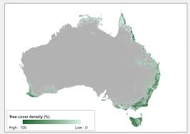 Tree Cover Density Of Australia With Images Australia Map Map Australia