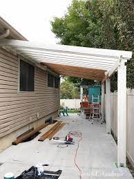 A pergola that is attached to your house can be a great addition; Build A Patio Pergola Attached To The House Houseful Of Handmade