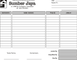 Nota kontan, cek, faktur (invoice), debit hingga bilyet giro juga masih sering dipakai. Desain Nota Kontan Rajasthan Board D