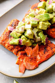 Check spelling or type a new query. Grilled Salmon Recipe With Avocado Salsa Whole30 Salmon Video