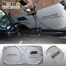 Kosoo M Power Car Sunshade Emblem Motorsport Performance Sunscreen Shade For Bmw X1 X3 X5 F14 X6 F16 E30 E60 F30 E46 Sunscreen Shades Exterior Accessories Bmw