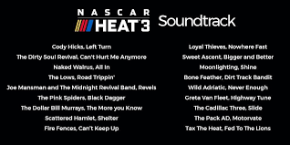 Instead of going left, left, left, left. Official Soundtrack For Nascar Heat 3 704nascarheat