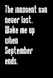 Here comes the rain again falling from the stars drenched in my pain again becoming who we are. Pin By Christina Clark On Song Lyrics I Love Green Day Lyrics Song Lyrics When September Ends