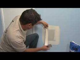 I am wanting to redo our shower. Repairing Large Holes In Your Plasterboard Walls With Gib Living Youtube