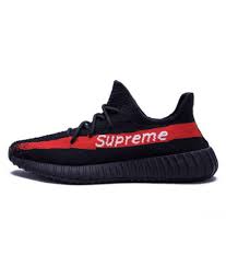 Adidas Yeezy Boost 350 V2 Supreme Black Running Shoes