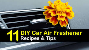 You'll want to shake the jar every time you pass it just to ensure that the color and scent absorb into the beads. 11 All Natural Homemade Car Air Fresheners