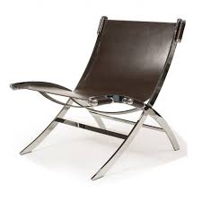 Set Of Two Vintage Leather Sling Chairs By Paul Tuttle At 1stdibs Leather Sling Chair Vintage Lounge Chair Sling Chair