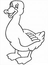 Duck looking at flying birds. Duck Coloring Pages Free Coloring Home
