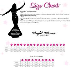 night moves by allure size chart