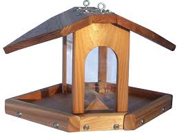 Bird Feeders For Small Birds Amazon Amazon Stovall 9fni Hanging Multi Sided Feeder With Chain Wood Bird Feeder Bird Feeders Platform Bird Feeder