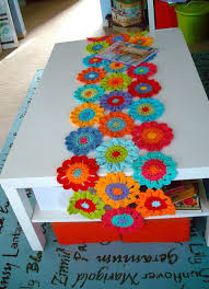 Flower Crochet Table Runner Crochet Table Runner Crochet Home Crochet Flowers