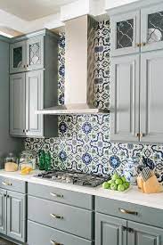 Explore modern takes on countertops and cabinets, breakfast nooks, kitchen islands, floors, backsplashes, appliances, sinks the modern kitchen is the heart of the home. Blue Mediterranean Mosaic Tile Kitchen Backsplash Transitional Kitchen