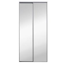 2 Portes De Placard Coulissantes Miroir Grises 120 X 250 Cm Castorama