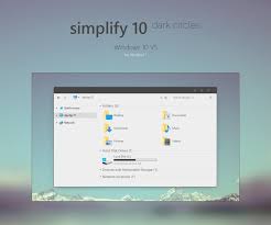 Simplify 10 Dark Circles Windows 10 Theme By Https Www Deviantart Com Dpcdpc11 On Deviantart Windows 10 Dark Circles Theme