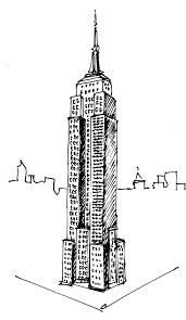 How to draw empire state building step by stepthanks for watching!! Empire State Building New York City Black Line Sketch Mwoodpen Com Empirestate Nyc Ne Empire State Building Drawing Building Sketch Empire State Building