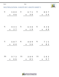 Usually, children in grade 4 going upwards have begun studying many multiplication topics, including multiple digits multiplications, factors, and mental multiplication. Double Digit Multiplication Worksheets 4th Grade