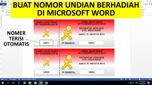 Laju pergerakannya akan terhambat oleh kendaraan yang parkir baik di tempat zona parkir ataupun di badan jalan. Buat Nomor Undian Di Microsoft Word Youtube