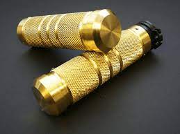 Brass Knurled Grooved Harley Customs Grips Fly By Wire Custom Harleys Grips Harley Wheels