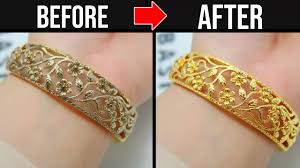 To clean a stainless steel sink, sprinkle 2 tbsp (12 g) of baking soda and some vinegar onto the dry sink, let sit for 10 minutes, then rinse and wipe dry. How To Clean Polish Gold Jewelry At Home Shiny Gold Youtube