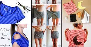It also has guides on how to use a sewing machine. 37 Truly Easy No Sew Diy Clothing Hacks Cute Diy Projects