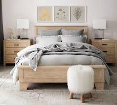 Keep furniture close to the ground. Sumatra Ii Bed Wooden Beds Pottery Barn