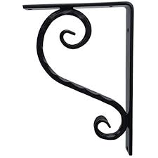Remove the shutters from exterior of your house. Wrought Iron Decorative Metal Bracket For Granite Countertop Or Shelf Support 8x12 Inch Classic Black Finish Hand Forged For Kitchen Interior Exterior Home Decor Heavy Duty Quality Guarantee Buy