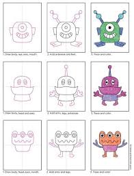 How To Draw Aliens Art Projects For Kids Kids Art Projects Alien Drawings Space Drawings