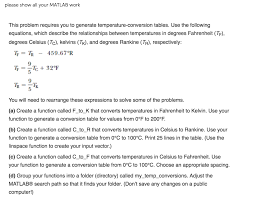 solved please show all your matlab work this problem requ