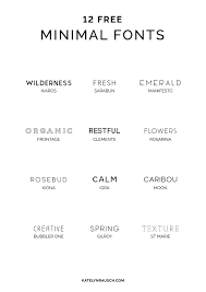 12 Free Minimal Fonts Perfect For Any Design Project Freefonts Fonts Typography Minimal Minimalist Minimaldesign Shrifty
