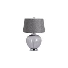 Amber, opal white, amber acetato & smoky grey acetate. Nuru The Versailles Smoked Glass Table Lamp With Chrome Base Lighting From Onlyhome Co Uk Uk