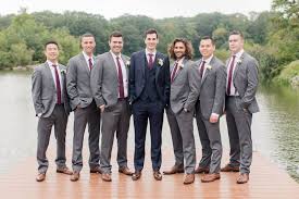 Black And Burgundy Groomsmen Suits A Romantic Burgundy And Blush Wedding In New Jersey Burgundy And Blush Wedding Groomsmen Grey Wedding Groomsmen Attire