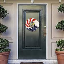 Maybe you would like to learn more about one of these? American Eagle Wreath Patriotic Wreath For Front Door 4th Of July Decor American Flag Door Wreath Home Decor Buy At A Low Prices On Joom E Commerce Platform