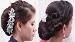 Long wedding hairstyle with hair vine Beautiful Wedding Guest Hairstyles For Long Hair Everyday Hairstyles Hair Style Girl Youtube