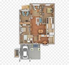 Two bedroom apartments are ideal for couples and small families alike. 3d Floor Plan Two Bedroom Den 3d Apartment Floor Plan Clipart 2487780 Pikpng