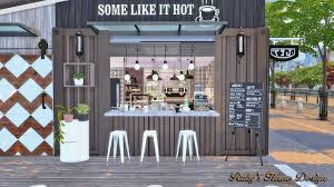 Sims4 Container Coffee Shop Updated 2019 07 28 Ruby S Home Design Container Coffee Shop Sims Building House Design