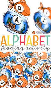 Fishing For The Alphabet Game Mrs Jones Creation Station Kindergarten Games Alphabet Preschool Alphabet Games