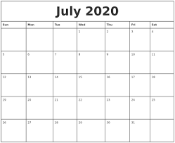 Impressive Blank Calendar July 18 In 2020 Free Printable Calendar Templates Calendar Template July Calendar