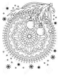 Resize, save ink, paper and time with jumbo. Christmas Mandala Coloring Page Adult Coloring Book Holiday Royalty Free Cliparts Vectors And Stock Illustration Image 109643756