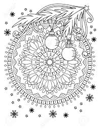 31 Christmas Mandalas Coloring Book Free Printable Coloring Pages Christmas themed mandala coloring page with lots of detail to color.