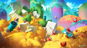 Artstation Yoshi S Island Remastered Concept Art The Hills Sylvain Sarrailh Concept Art Concept Art Digital Nintendo Fan Art