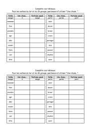 Jouer à des exercices en ligne. Calameo Cycle 3 Conjugaison Passe Compose Exercice Participes Passes Niv 1