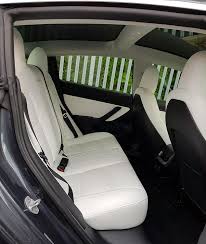 Tesla actively avoids using leather upholstery, instead using a synthetic material and trim. Tesla Model 3 Review Is This The Future For The Family Car This Is Money
